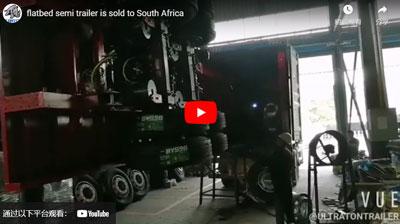Ultraton Flatbed Semi Trailer wird nach Südafrika verkauft