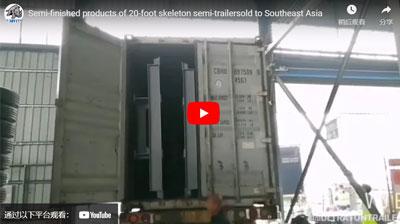 Ultraton Halbzeuge von 20-Fuß-Skeleton Semi-Anhänger nach Südostasien verkauft