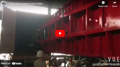 Ultraton Heavy-Duty Flachbett Semi Trailer Schiff nach Mosambik, Afrika